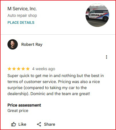 M Service, Inc. Reviews | M Service Inc.